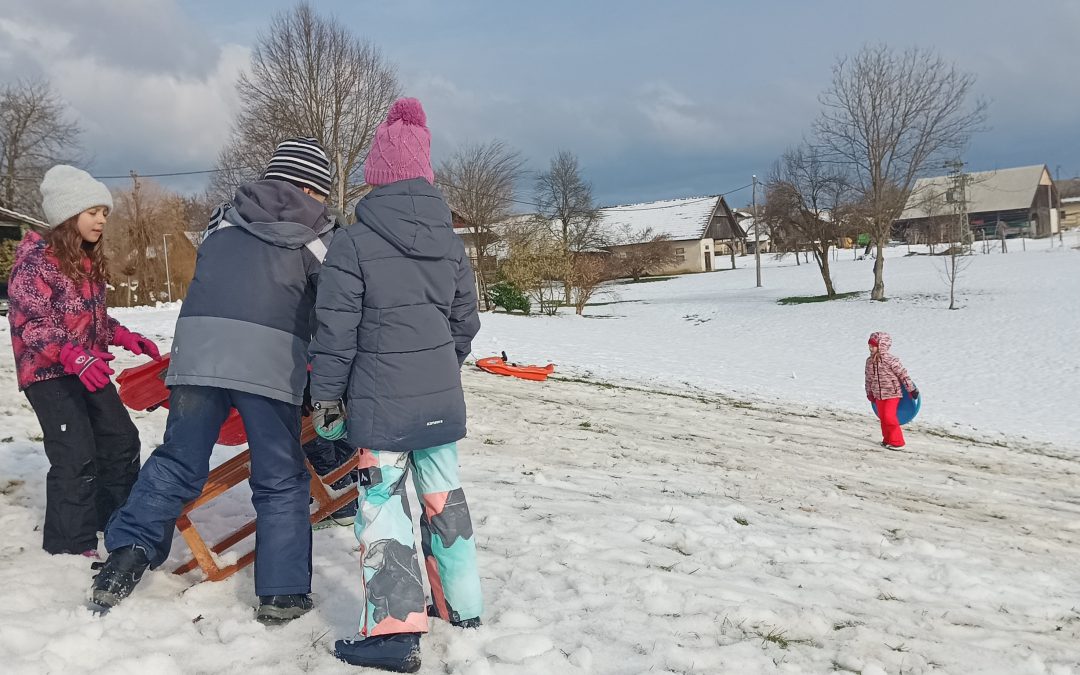 VESELJE NA SNEGU NA PŠ GRIBLJE