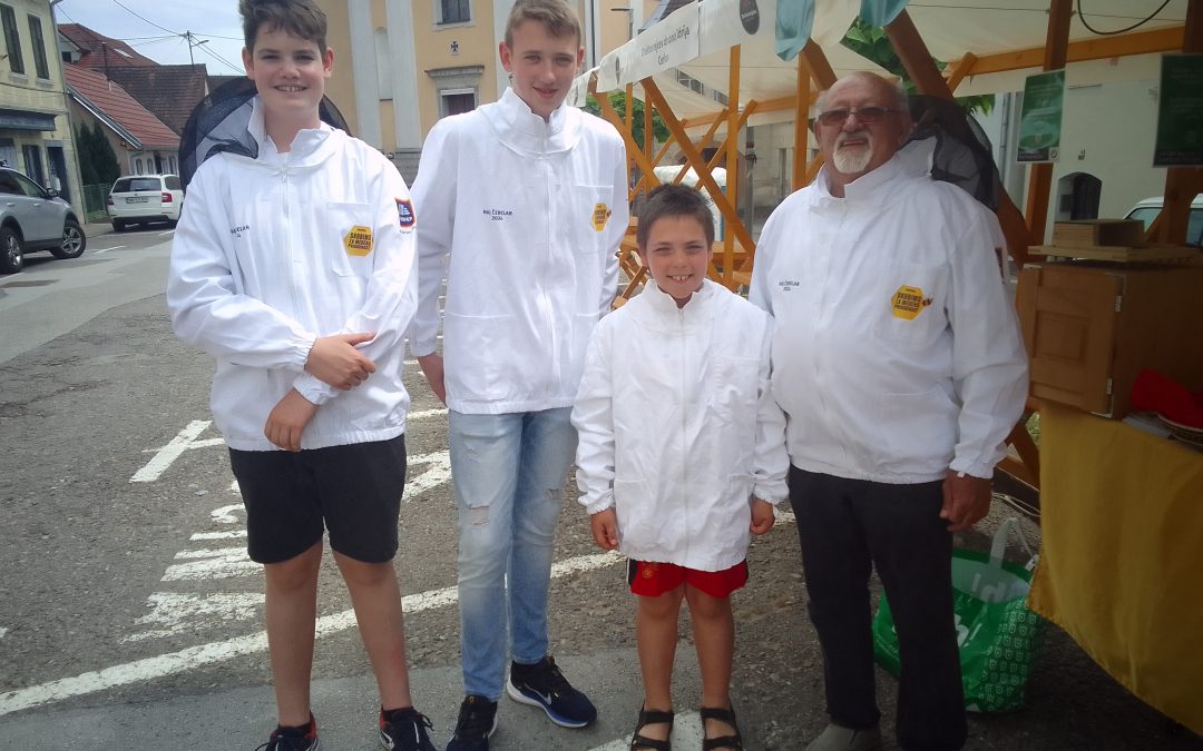 Mladi čebelarji OŠ Loka sodelovali na festivalu Vinska vigred