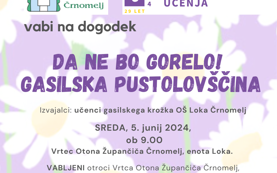 Vabilo na gasilsko pustolovščino