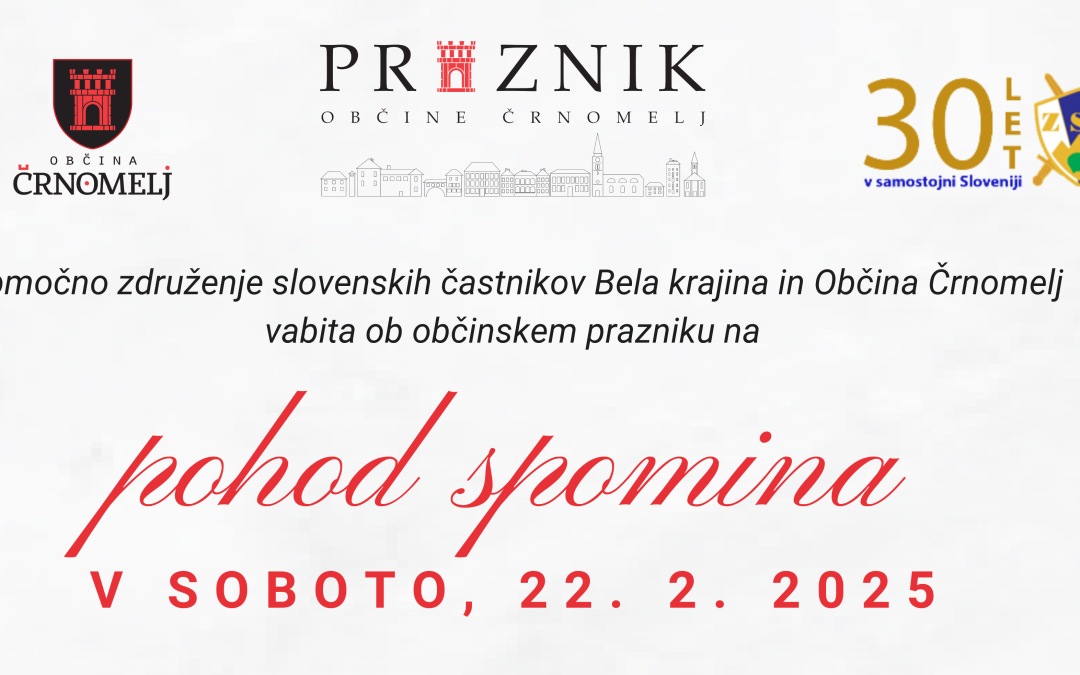 VABILO – POHOD SPOMINA